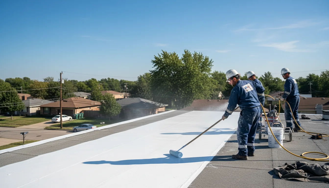 Commercial roof coating in Mccaulley, TX near me